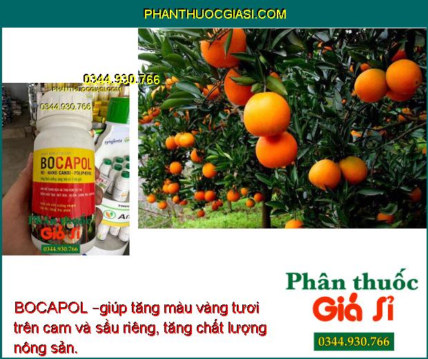 BOCAPOL – Hạn Chế Rụng Hoa Và Trái Non- Chống Nứt Trái- Sượng Trái- Xơ Đen