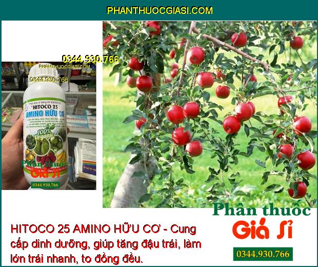 HITOCO 25 AMINO HỮU CƠ - Trái Lớn Nhanh - Màu Trái Đẹp - Tăng Hương Vị - Ngăn Rụng Trái