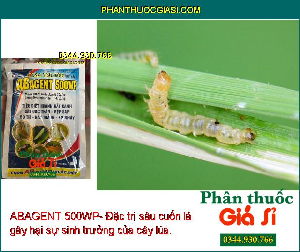 ABAGENT 500WP- Đặc Trị Sâu Cuốn Lá - Rầy Xanh - Sâu Đục Thân - Rệp Sáp - Bọ Trĩ- Bọ Nhảy