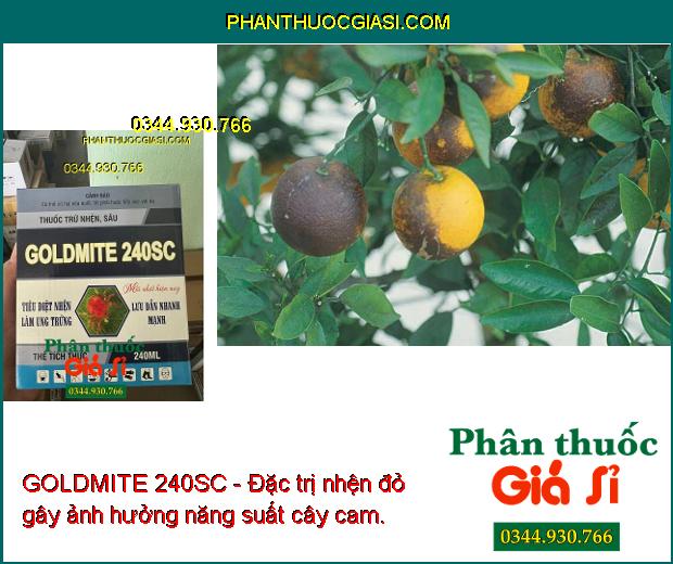 GOLDMITE 240SC - Đặc Trị Nhện Đỏ - Nhện Cam - Sâu Cuốn Lá - Bọ Trĩ