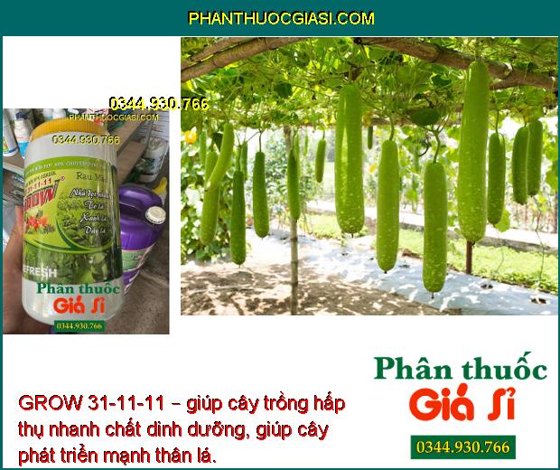 GROW 31-11-11 – Lá Xanh Mướt - Nhú Đọt Nhanh - Tăng Năng Suất - To Trái