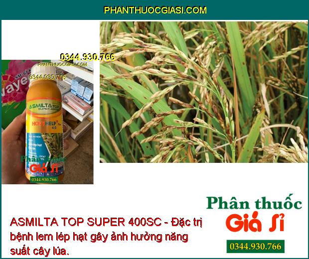 ASMILTA TOP SUPER 400SC- Đặc Trị Lem Lép Hạt - Đạo Ôn - Thán Thư - Sương Mai - Rỉ Sắt