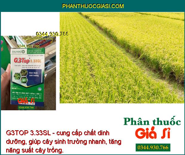 G3TOP 3.33SL - Kích Thích Sinh Trưởng - Tăng Đậu Hạt - To Lá - Kích Ra Hoa - Tăng Đậu Trái