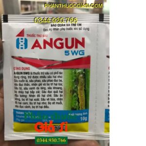 ANGUN 5 WG – Đặc Trị Sâu Cuốn Lá - Sâu Tơ - Sâu Xanh Da Láng - Bọ Trĩ - Bọ Xít Muỗi - Nhện Đỏ