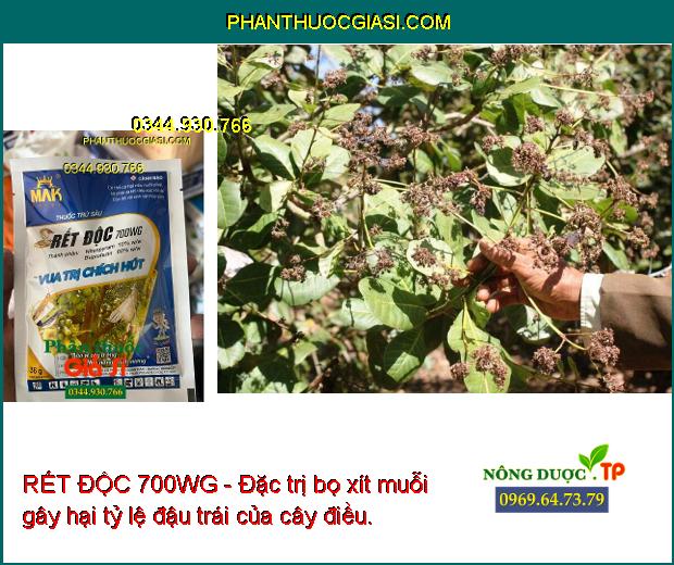 RẾT ĐỘC 700WG - Đặc Trị Rệp Muội - Rầy Nâu - Bọ Trĩ - Bọ Xít Muỗi - Rệp Sáp