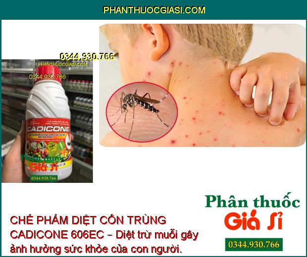 CHẾ PHẨM DIỆT CÔN TRÙNG CADICONE 606EC – Đặc Trị Muỗi - Nhện - Rệp Sáp - Bọ Xít Muỗi - Bọ Trĩ