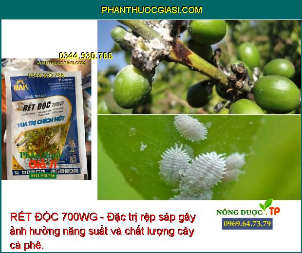 RẾT ĐỘC 700WG - Đặc Trị Rệp Muội - Rầy Nâu - Bọ Trĩ - Bọ Xít Muỗi - Rệp Sáp