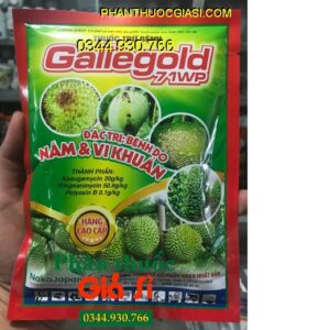 GALLEGOLD 71WP - Đặc Trị Bệnh Thán Thư - Đốm Nâu - Ghẻ Sẹo - Sương Mai - Khô Bông