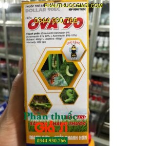 THUỐC TRỪ SÂU DOLLAR 90EC HIỆU OVA 90 – Đặc Trị Sâu Xanh - Sâu Tơ - Nhện Đỏ - Bọ Trĩ - Sâu Cuốn Lá