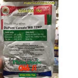 DUPONT CURZATE M8 72WP - Đặc Trị Bệnh Héo Dây - Sương Mai - Thán Thư - Phấn Trắng - Đốm Lá - Rỉ Sắt