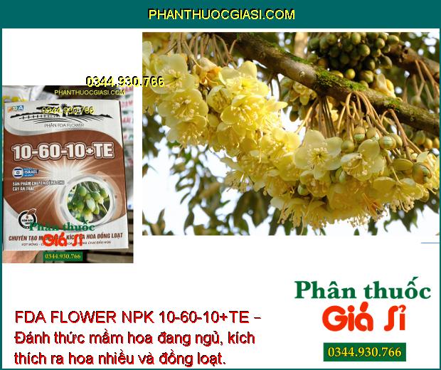 FDA FLOWER NPK 10-60-10+TE – Kích Ra Hoa Đồng Loạt - Chống Nghẹn Hoa - Chống Rụng Hoa